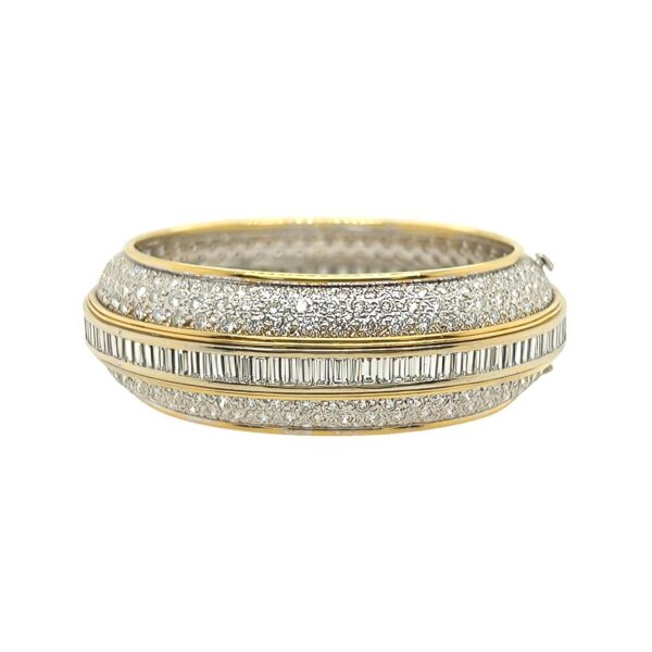 Esther Gallant Gold Diamond Bangle Bracelet