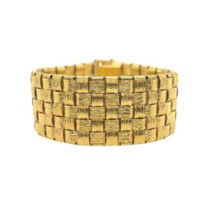 Woven Gold Flexible Bracelet