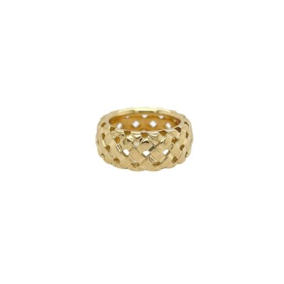 Tiffany "Vannerie" Basketweave Gold Ring