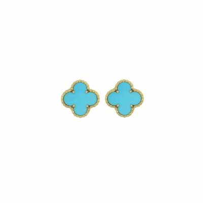 Van Cleef "Vintage Alhambra" Turquoise Earrings