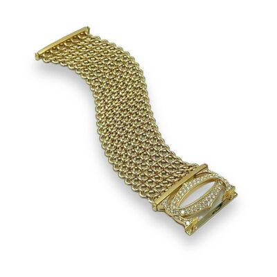 Cartier "Penelope" Gold Diamond Mesh Bracelet