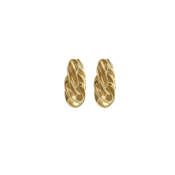 Tiffany Schlumberger "Crazy Twist" Gold Earrings
