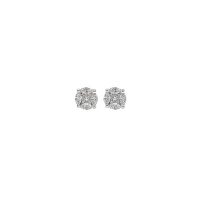 White Gold Diamond Stud Earrings
