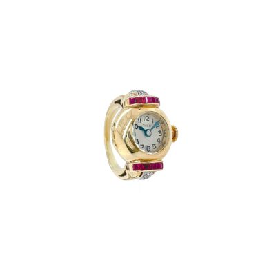 1940s Trabert & Hoeffer-Mauboussin Watch Ring