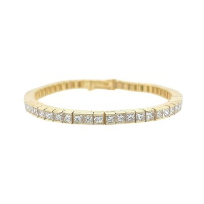 Quadrillion Cut Diamond Straightline Bracelet
