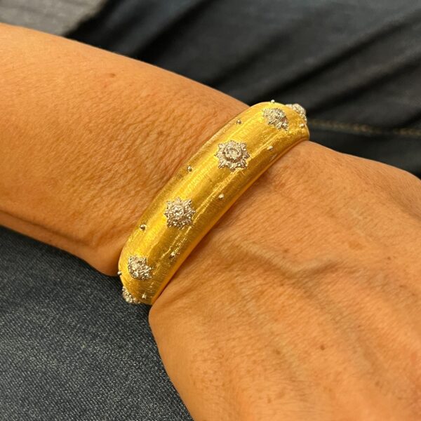 Buccellati "Macri" Yellow Gold Diamond Bracelet