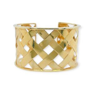 Verdura "Criss Cross" Gold Cuff Bracelet