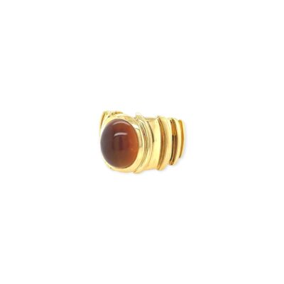 Marina B Oval Citrine Gold Ring
