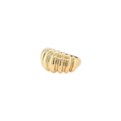 Gold Shrimp Motif Ring