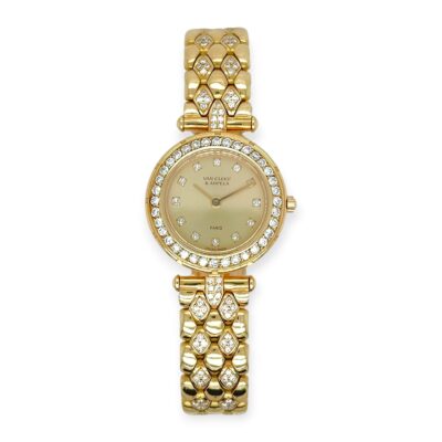 Van Cleef "Classique" Gold Diamond Watch